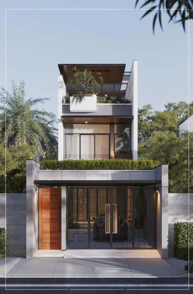 mẫu nhà ống 3 tầng đẹp, hiện đại, đơn giản