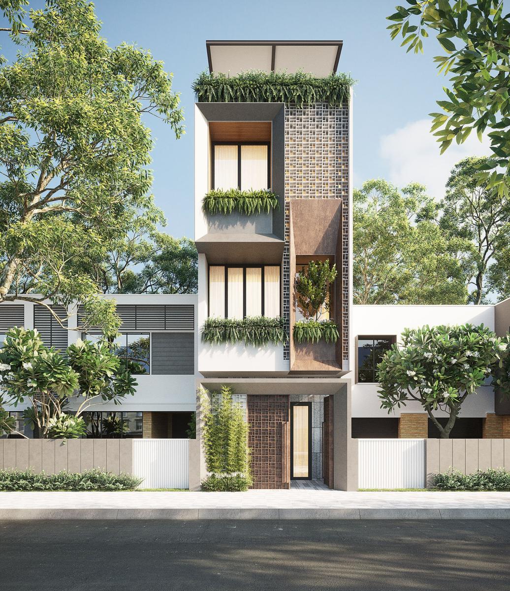mẫu nhà ống 3 tầng đẹp, hiện đại, đơn giản