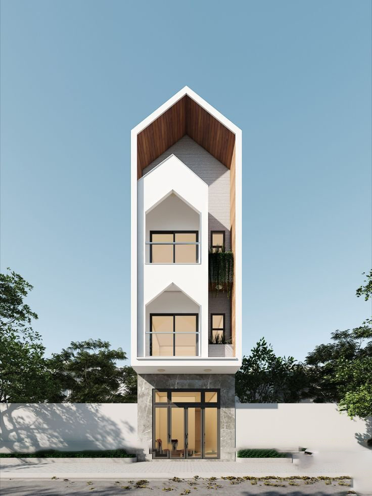 mẫu nhà ống 3 tầng đẹp, hiện đại, đơn giản