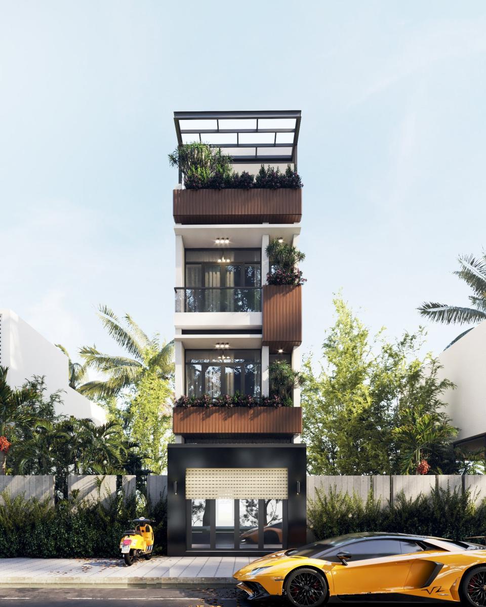 mẫu nhà ống 3 tầng đẹp, hiện đại, đơn giản