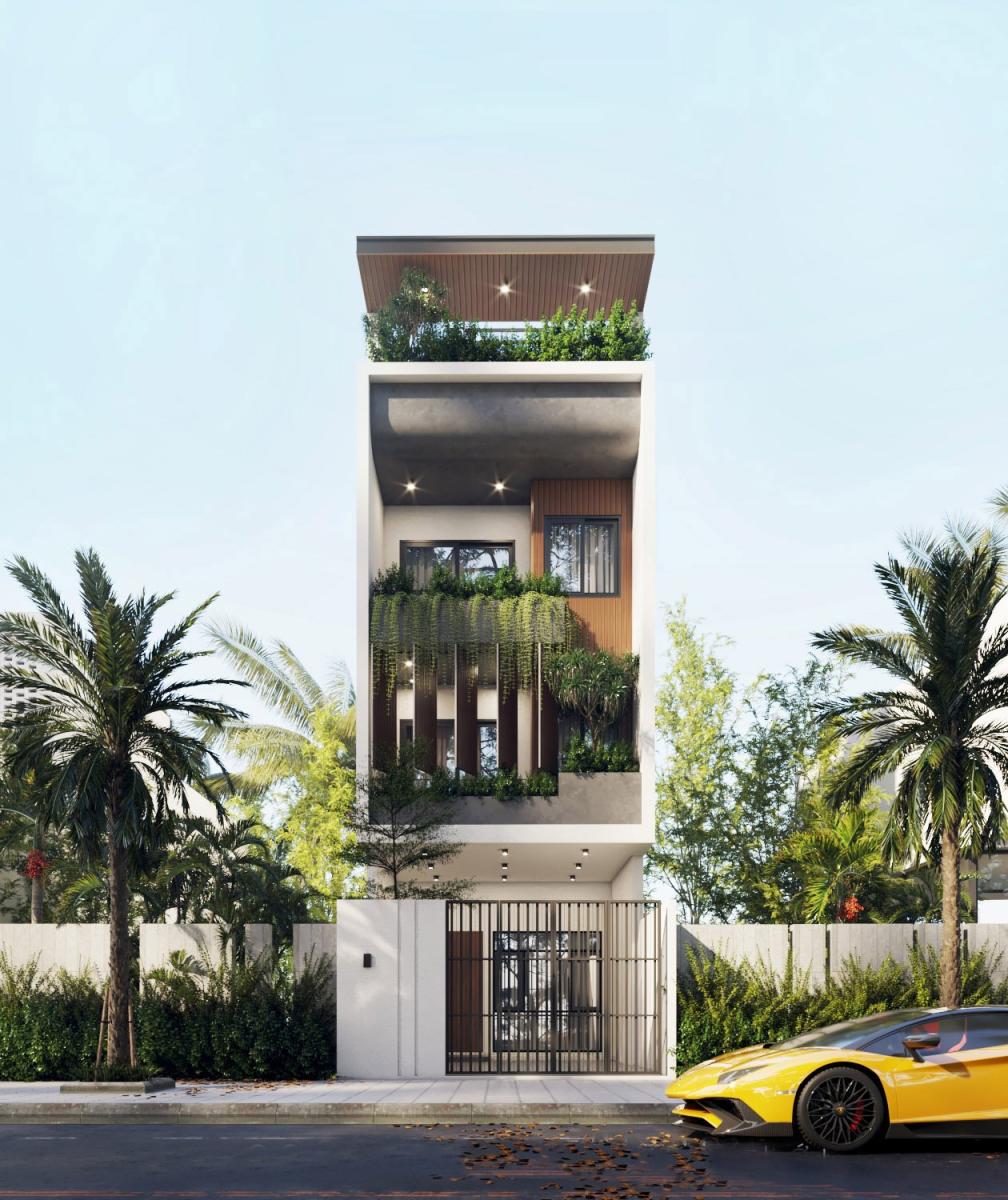 mẫu nhà ống 3 tầng đẹp, hiện đại, đơn giản