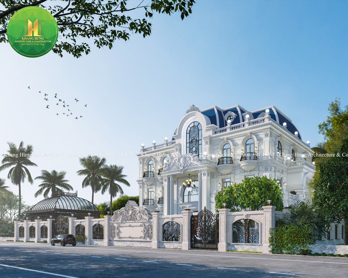 Khám Phá Mẫu Biệt Thự Tân Cổ Điển Châu Âu - Quy Mô 3 Tầng Kết Hợp Sân Vườn