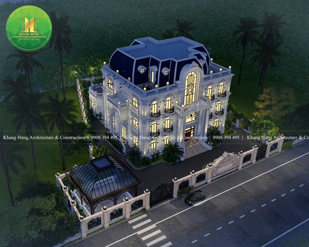 Khám Phá Mẫu Biệt Thự Tân Cổ Điển Châu Âu - Quy Mô 3 Tầng Kết Hợp Sân Vườn