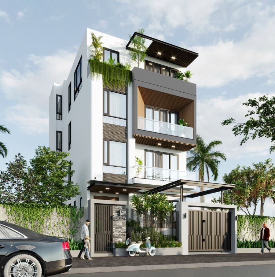 mẫu nhà ống 3 tầng đẹp, hiện đại, đơn giản