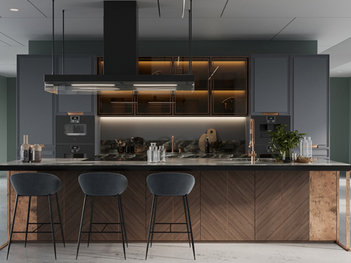 MẪU THIẾT KẾ PHÒNG BẾP KIỂU CHÂU ÂU HIỆN ĐẠI TÂN CỔ ĐIỂN ĐẸP NHẤT