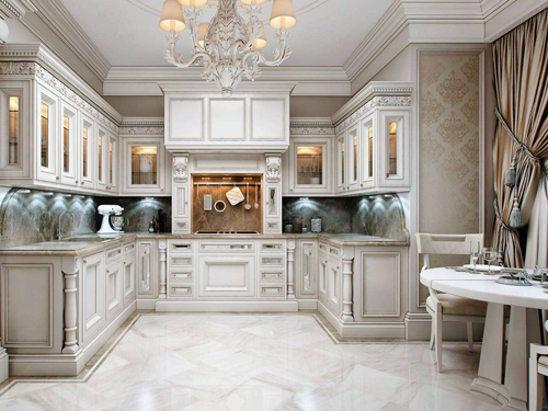 MẪU THIẾT KẾ PHÒNG BẾP KIỂU CHÂU ÂU HIỆN ĐẠI TÂN CỔ ĐIỂN ĐẸP NHẤT