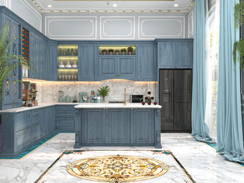 MẪU THIẾT KẾ PHÒNG BẾP KIỂU CHÂU ÂU HIỆN ĐẠI TÂN CỔ ĐIỂN ĐẸP NHẤT