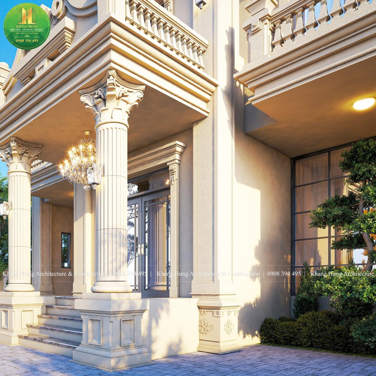 Biệt thự cổ điển Châu Âu